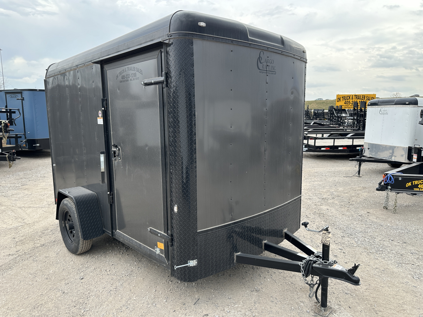 New 2025 Cargo Craft 6'x10'x6'6" Expedition Extreme Charcoal Black out with ramp door Cargo / Enclosed Trailer