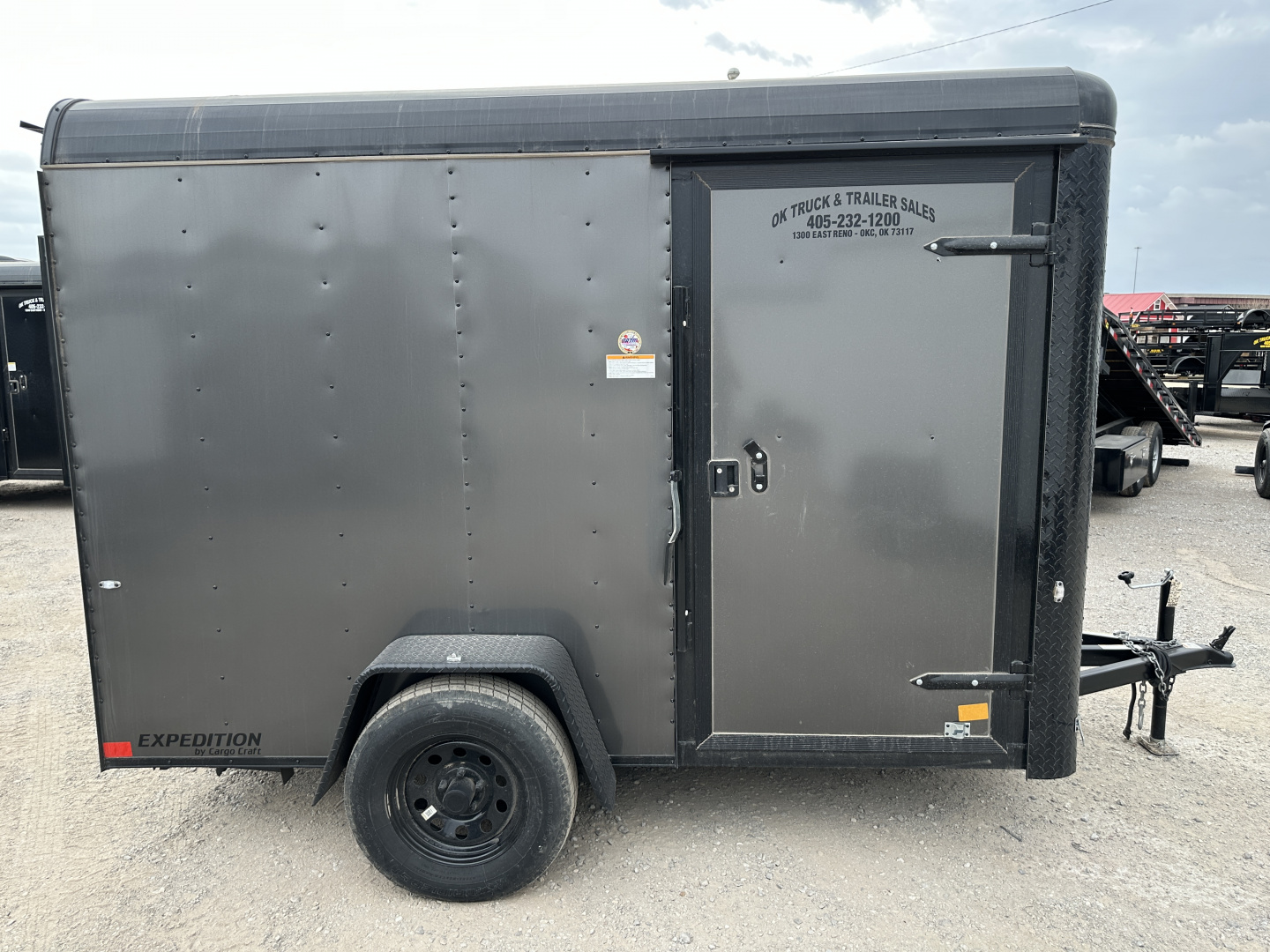New 2025 Cargo Craft 6'x10'x6'6" Expedition Extreme Charcoal Black out with ramp door Cargo / Enclosed Trailer
