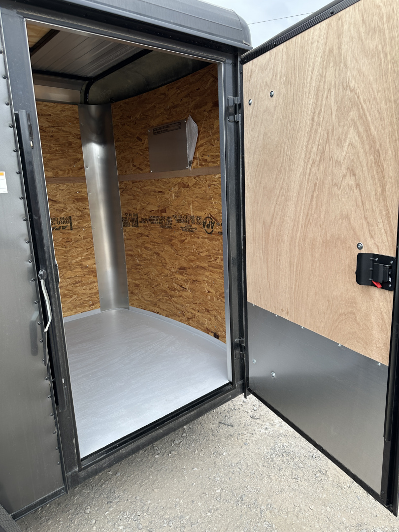 New 2025 Cargo Craft 6'x10'x6'6" Expedition Extreme Charcoal Black out with ramp door Cargo / Enclosed Trailer