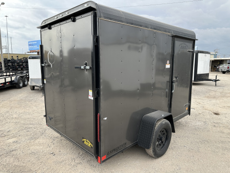 New 2025 Cargo Craft 6'x10'x6'6" Expedition Extreme Charcoal Black out with ramp door Cargo / Enclosed Trailer