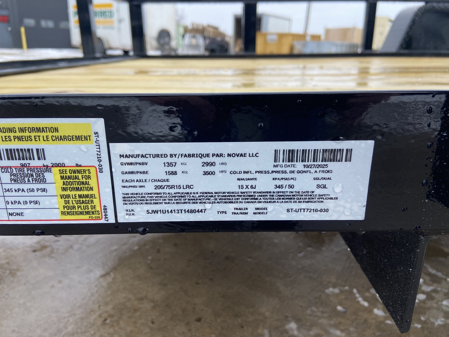 New 6X10 Tube Top Utility 3K