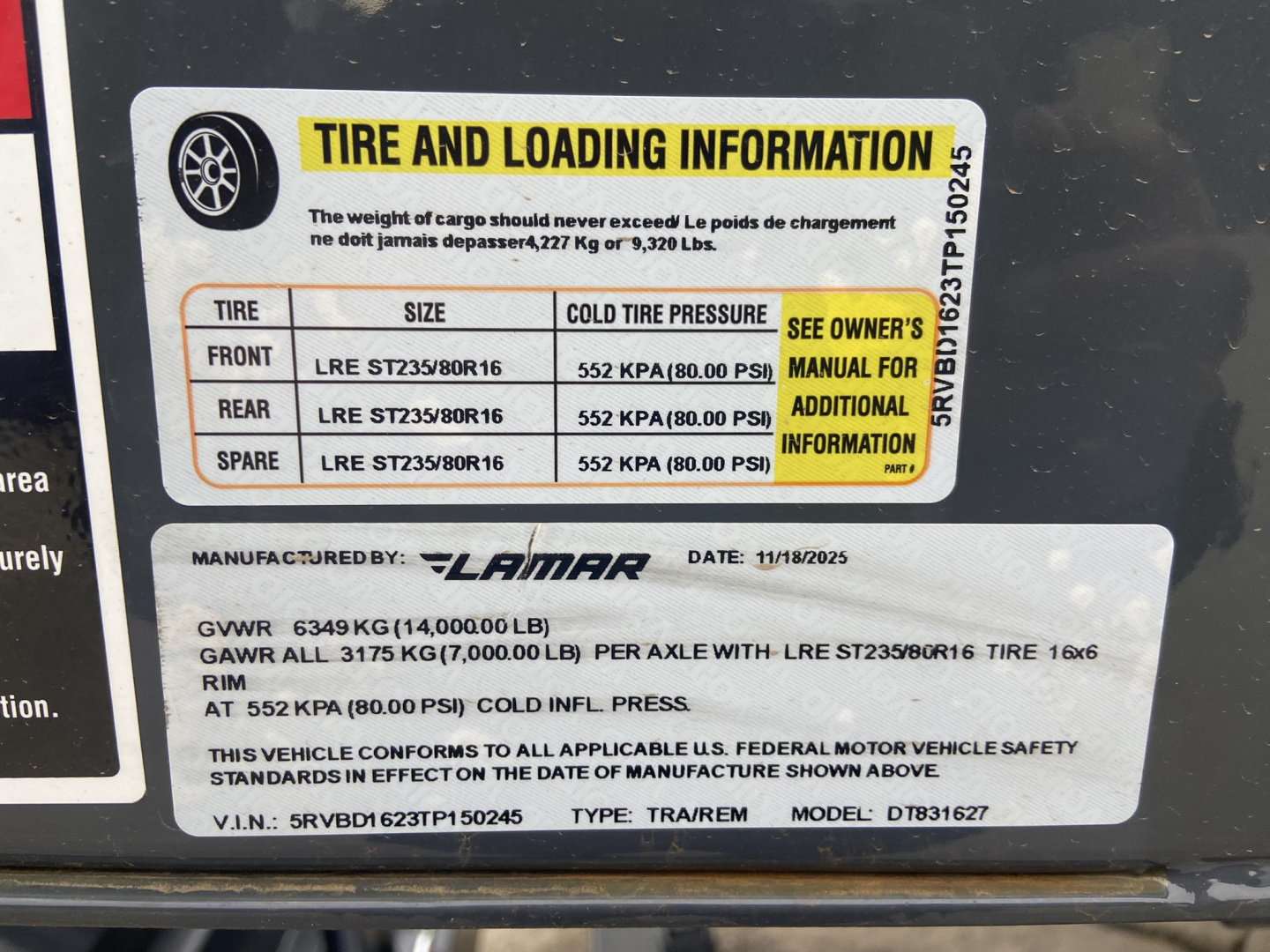 New 83" X 16' DT - 14K Telescopic Dump