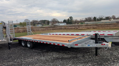 New 2026 BWise 20+4 HD GALVANIZED Deckover Tagalong w/ Stand Up Ramps