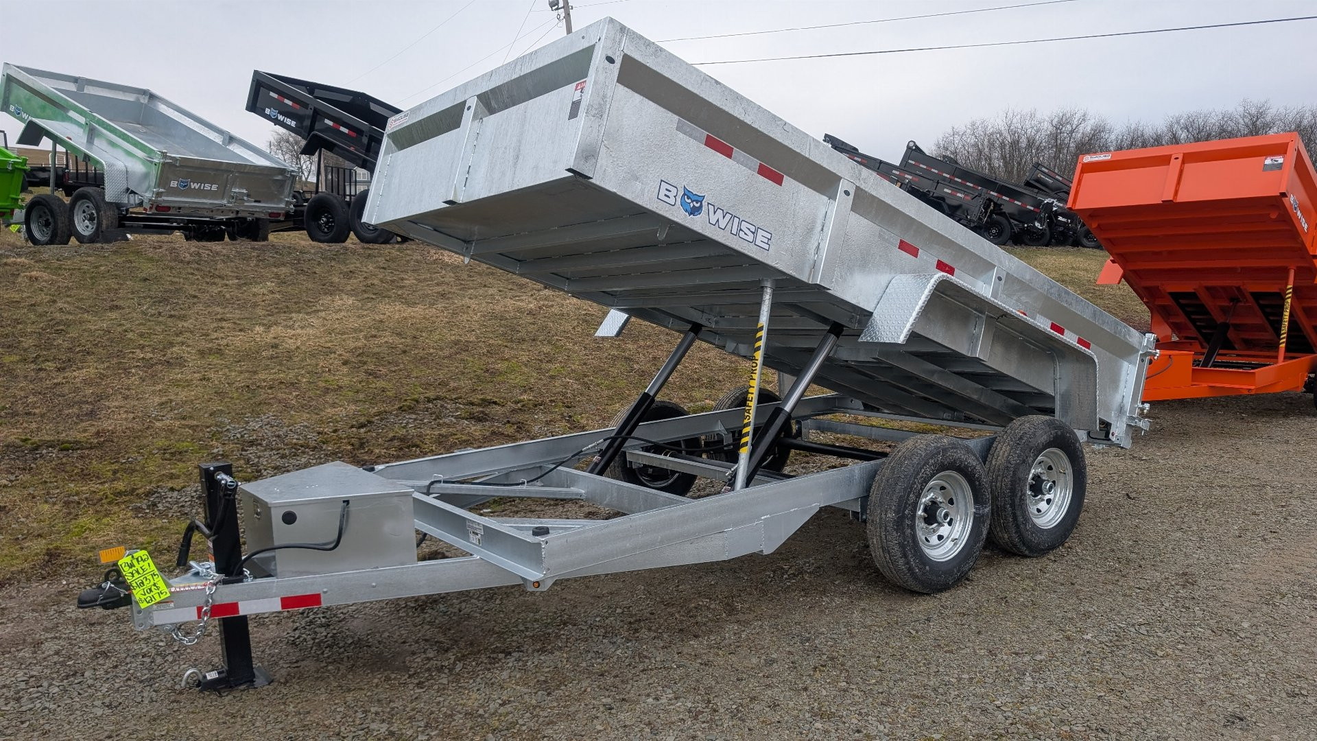 New 2026 BWise 6'9" x 14 HD Lo Pro GALVANIZED Equipment Dump