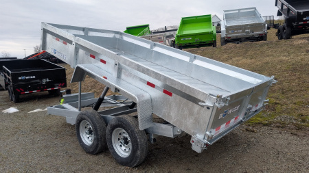 New 2026 BWise 6'9" x 14 HD Lo Pro GALVANIZED Equipment Dump