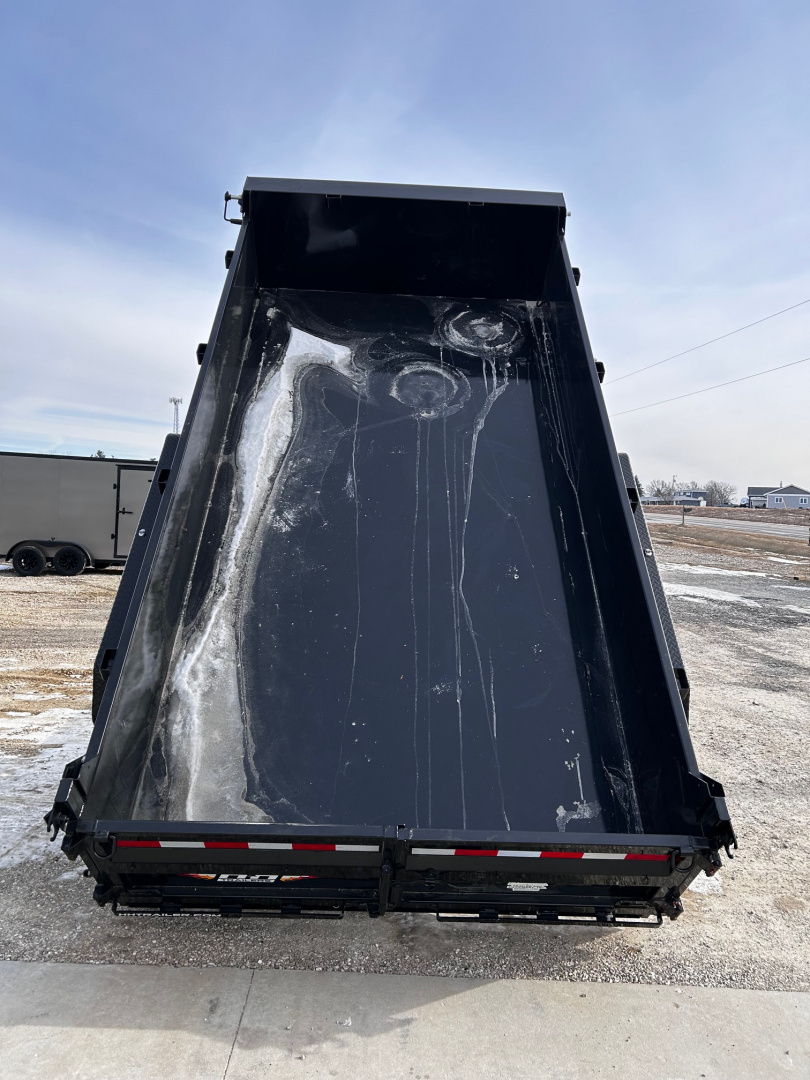 New 2026 H&H Trailers 82"X14' BP LOW-PRO TARP/RAMPS 14K INDUSTRIAL Dump Trailer
