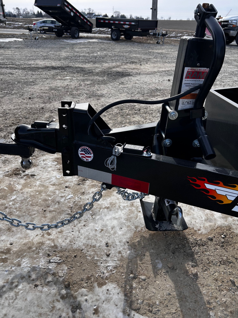 New 2026 H&H Trailers 82"X14' BP LOW-PRO TARP/RAMPS 14K INDUSTRIAL Dump Trailer