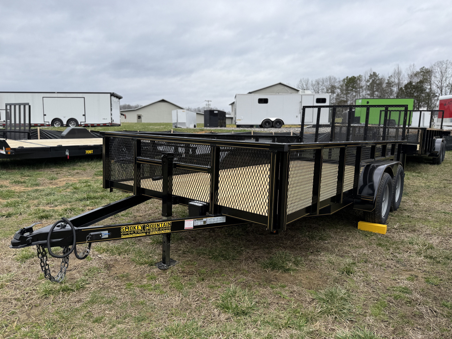 New 2026 P & T Trailers 82X16 7K LEAF Utility Trailer