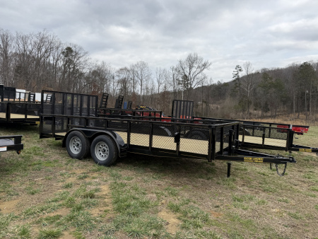 New 2026 P & T Trailers 82X16 7K LEAF Utility Trailer