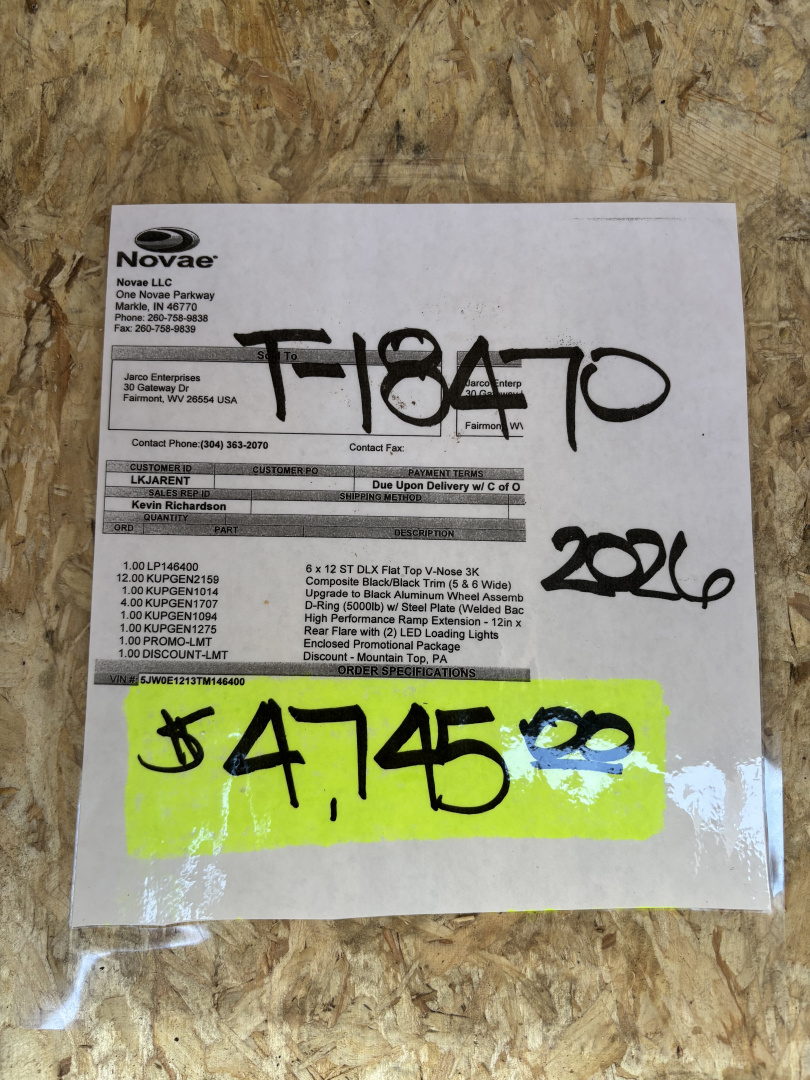 New 2026 Look Trailers 6X12 Cargo / Enclosed Trailer (BLACK)