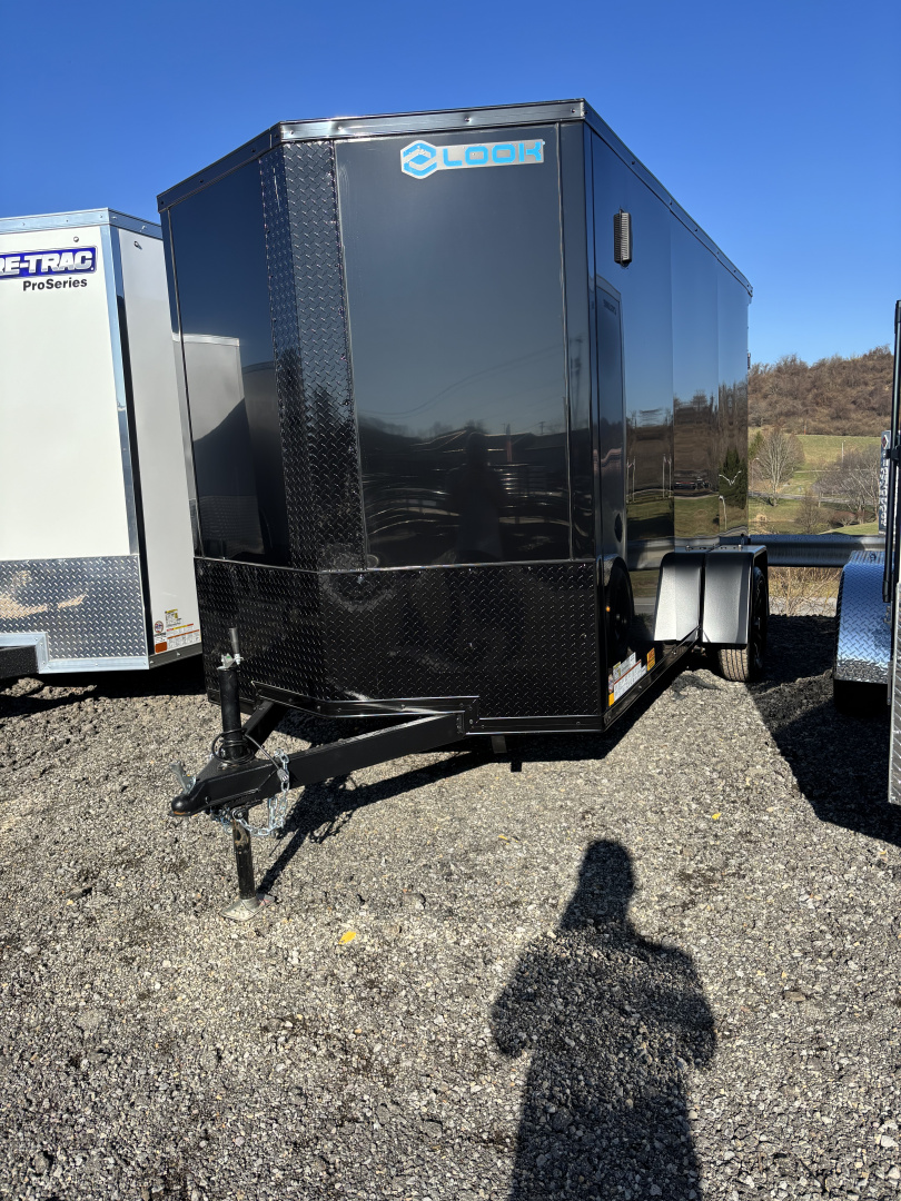 New 2026 Look Trailers 6X12 Cargo / Enclosed Trailer (BLACK)