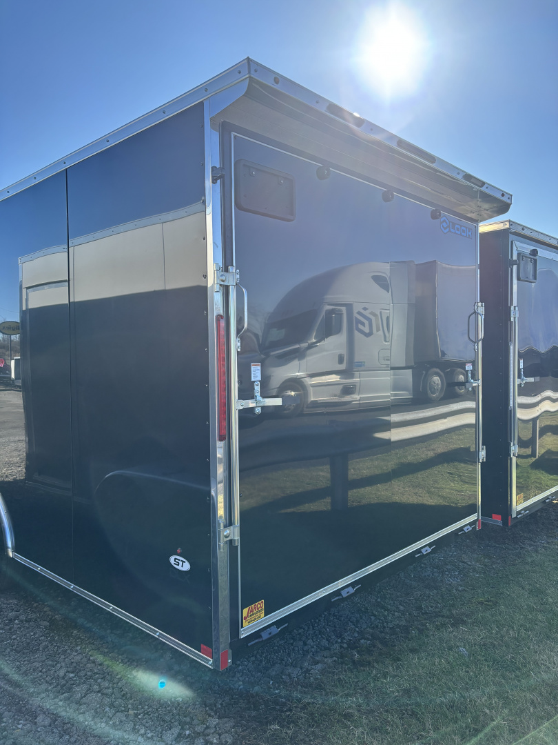 New 2026 Look Trailers 8.5X24 Cargo / Enclosed Trailer (BLACK)
