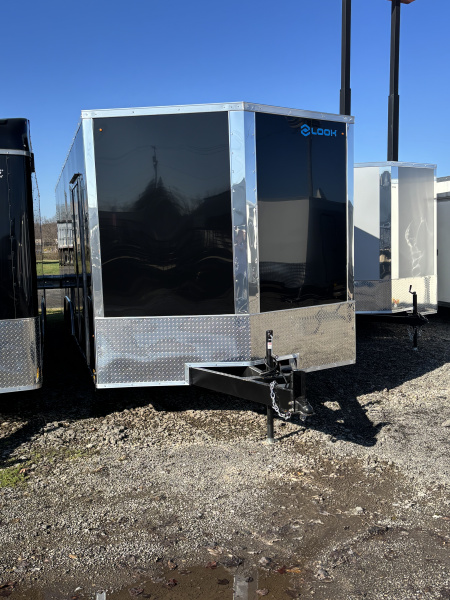 New 2026 Look Trailers 8.5X24 Cargo / Enclosed Trailer (BLACK)