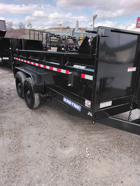 New 2026 Sure-Trac 82X14 Dump Trailer (Black)