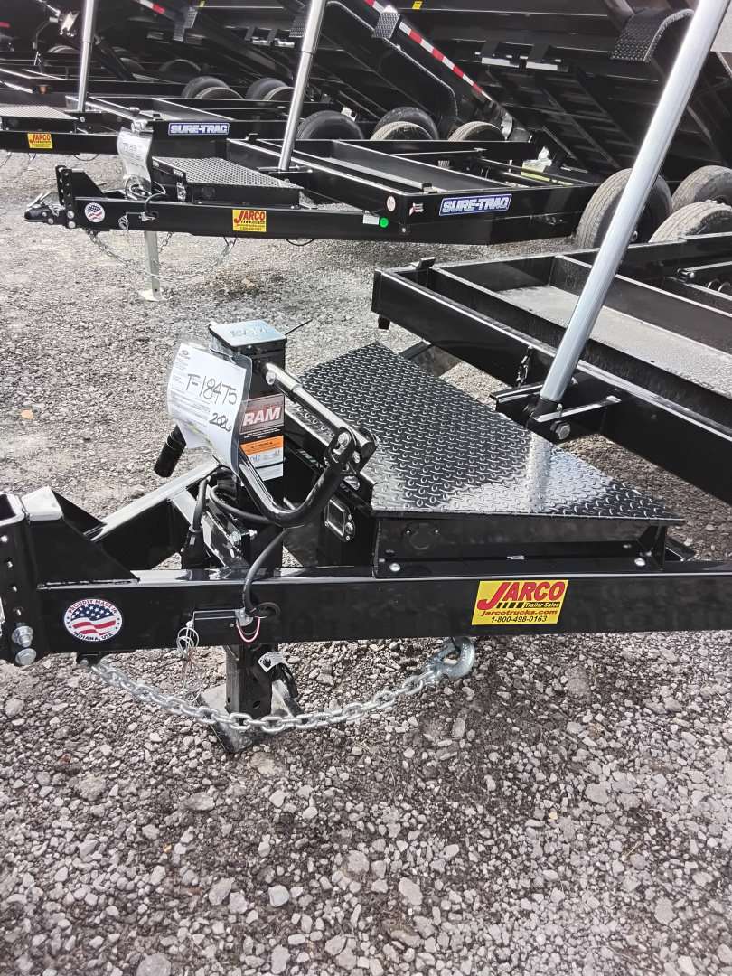 New 2026 Sure-Trac 7 x 14 HD Low Profile Telescopic Dump 14K (Black)