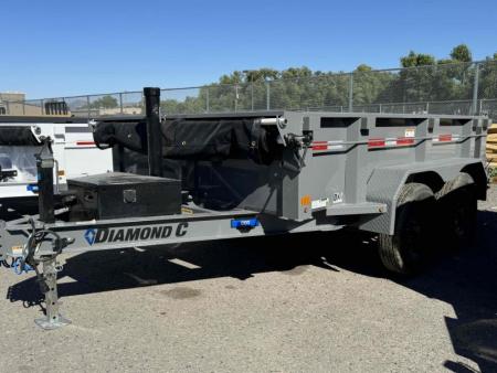 New 2026 Diamond C GDT 77 x10' - 7K Telescopic Dump Trailer