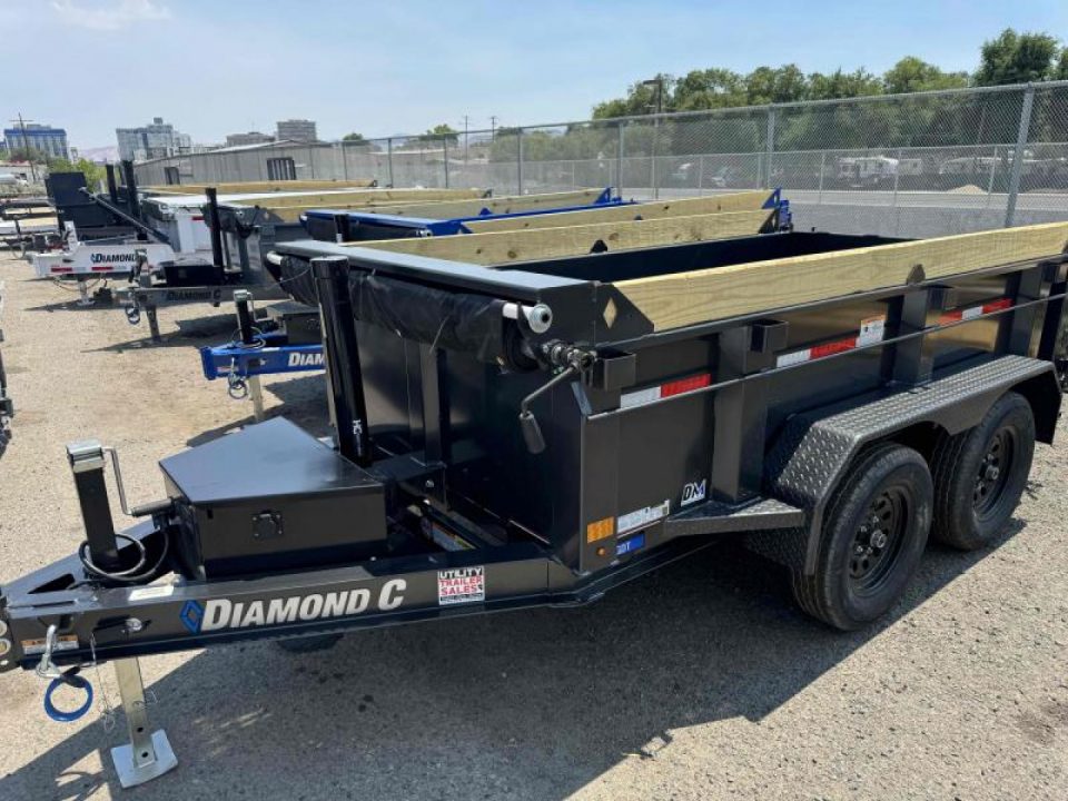 New 2026 Diamond C GDT 60"x10' 24" Sides - 7K Telescopic Dump Trailer