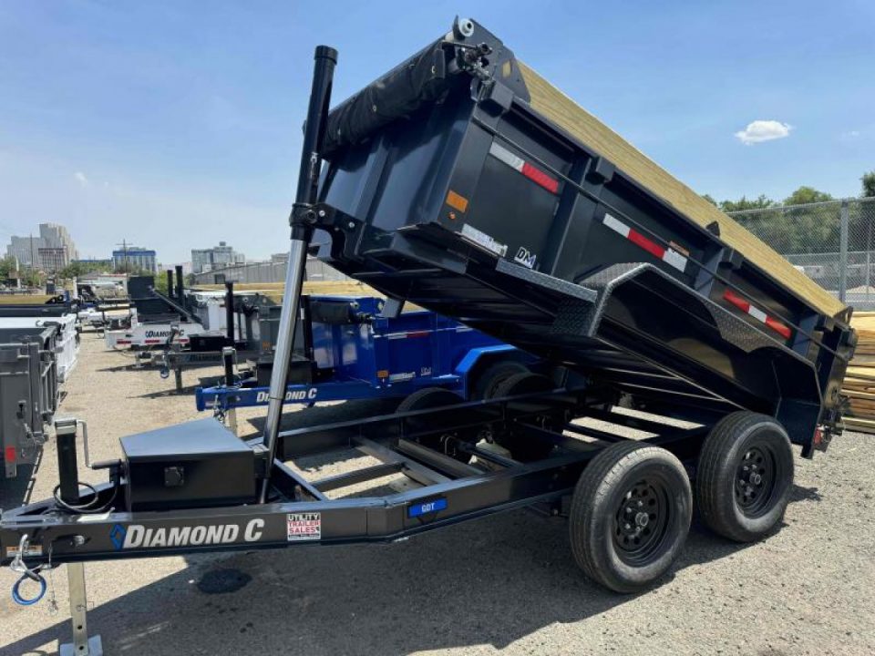 New 2026 Diamond C GDT 60"x10' 24" Sides - 7K Telescopic Dump Trailer