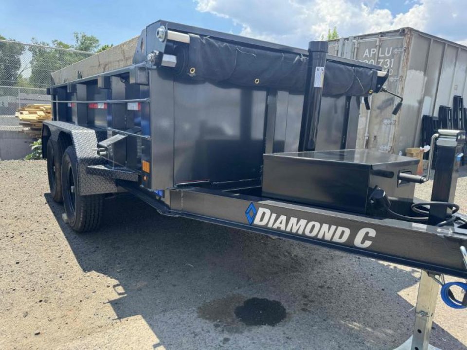 New 2026 Diamond C GDT 60"x10' 24" Sides - 7K Telescopic Dump Trailer