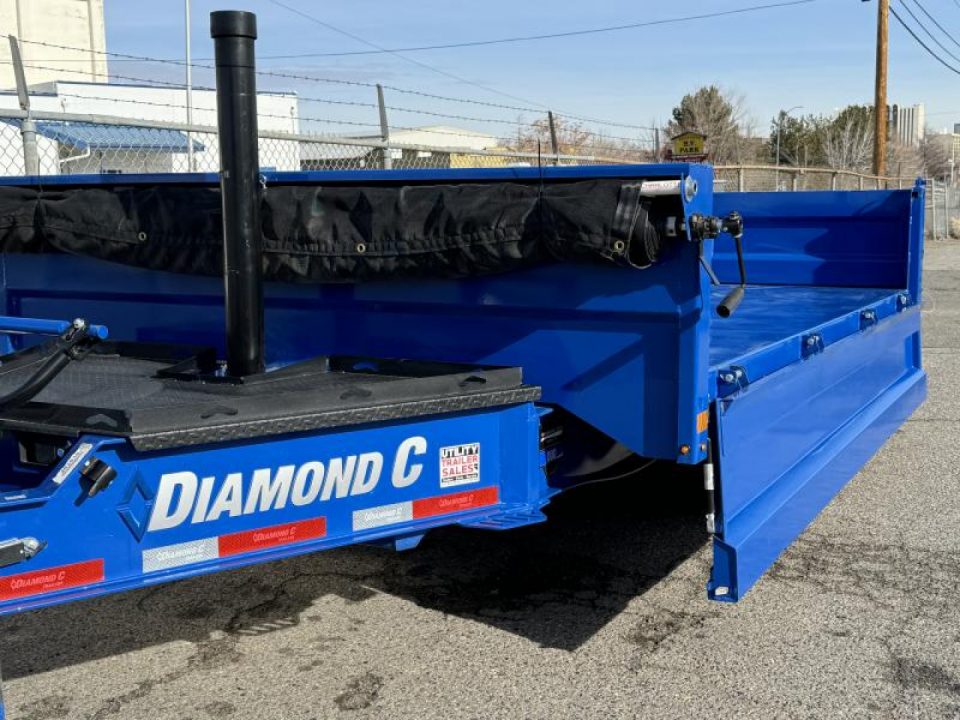 New 2025 Diamond C DOD 96"x14' - 14.9K Deckover Telescopic Dump Trailer