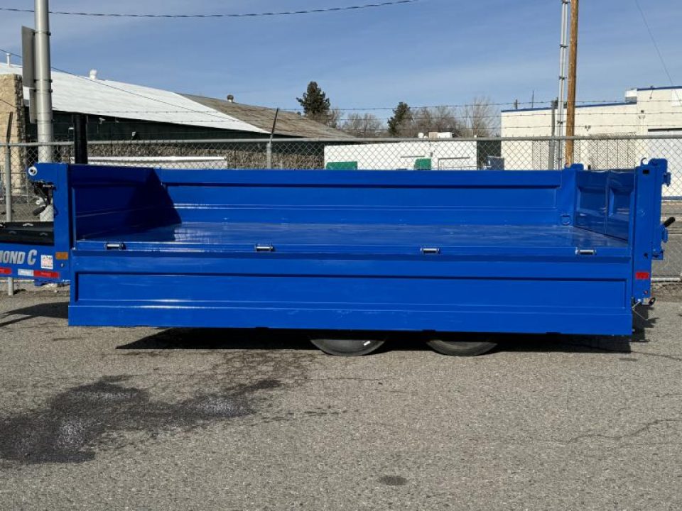 New 2025 Diamond C DOD 96"x14' - 14.9K Deckover Telescopic Dump Trailer