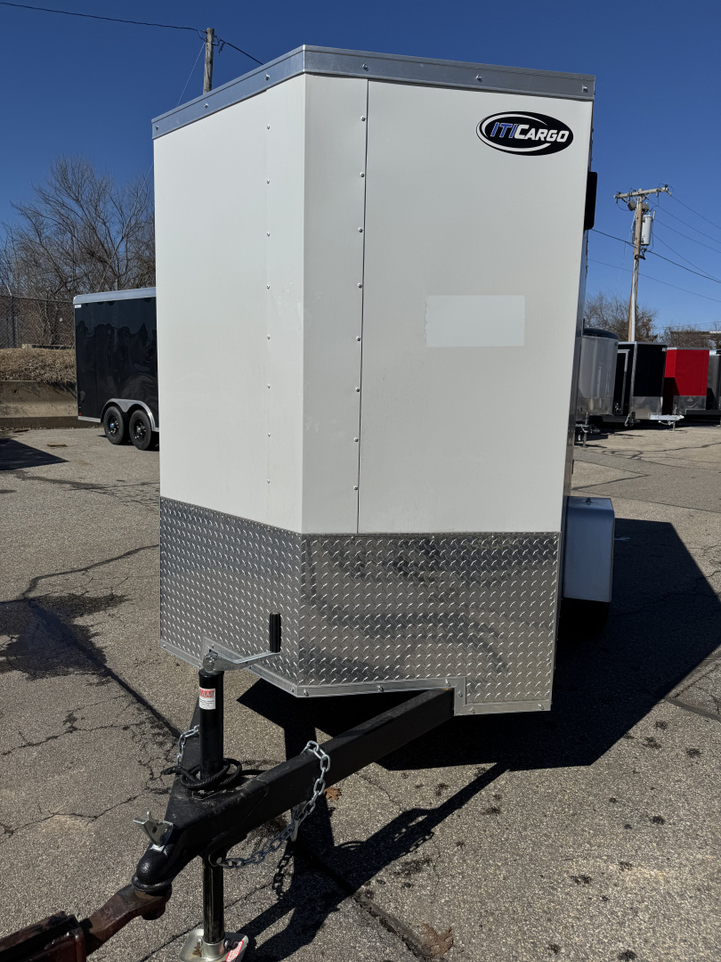 New 2026 ITI Cargo 5'X10' Cargo / Enclosed Trailer / Alum Whls/ Rear Wing