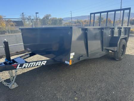 New 2025 Lamar 77  X 12' US - 3K Solid Side Landscape Utility Trailer