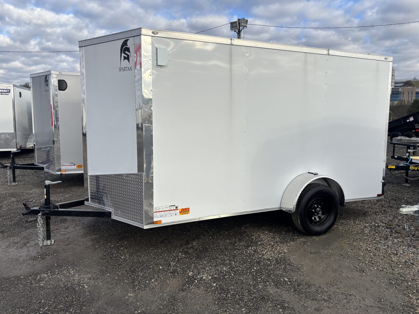 New 2026 Spartan 6X12 Cargo / Enclosed Trailer (WHITE)
