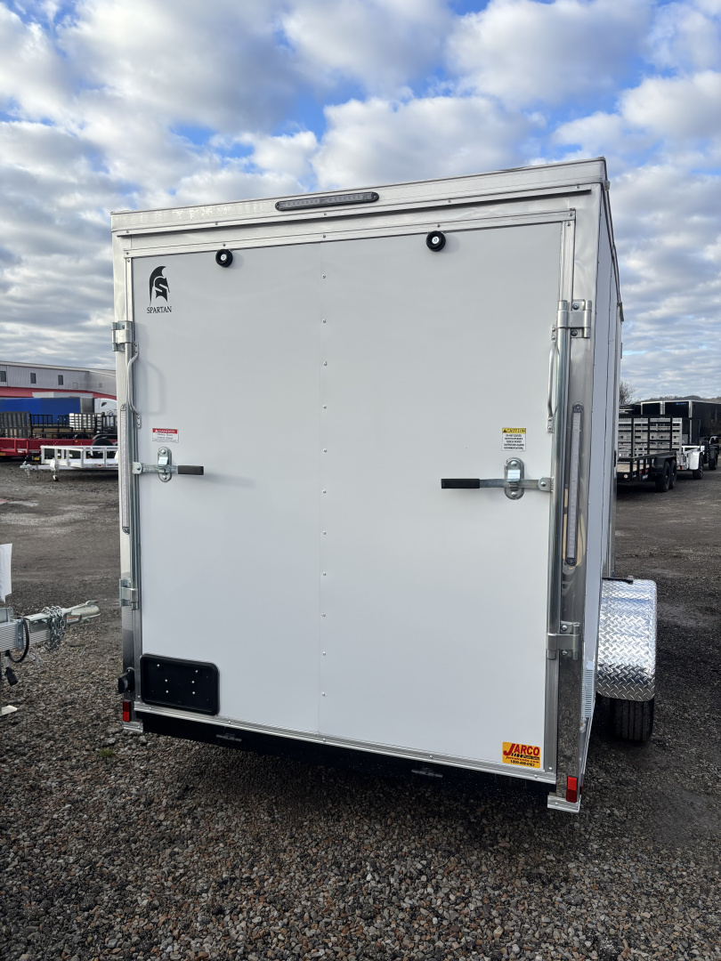 New 2026 Spartan 6X12 Cargo / Enclosed Trailer (WHITE)