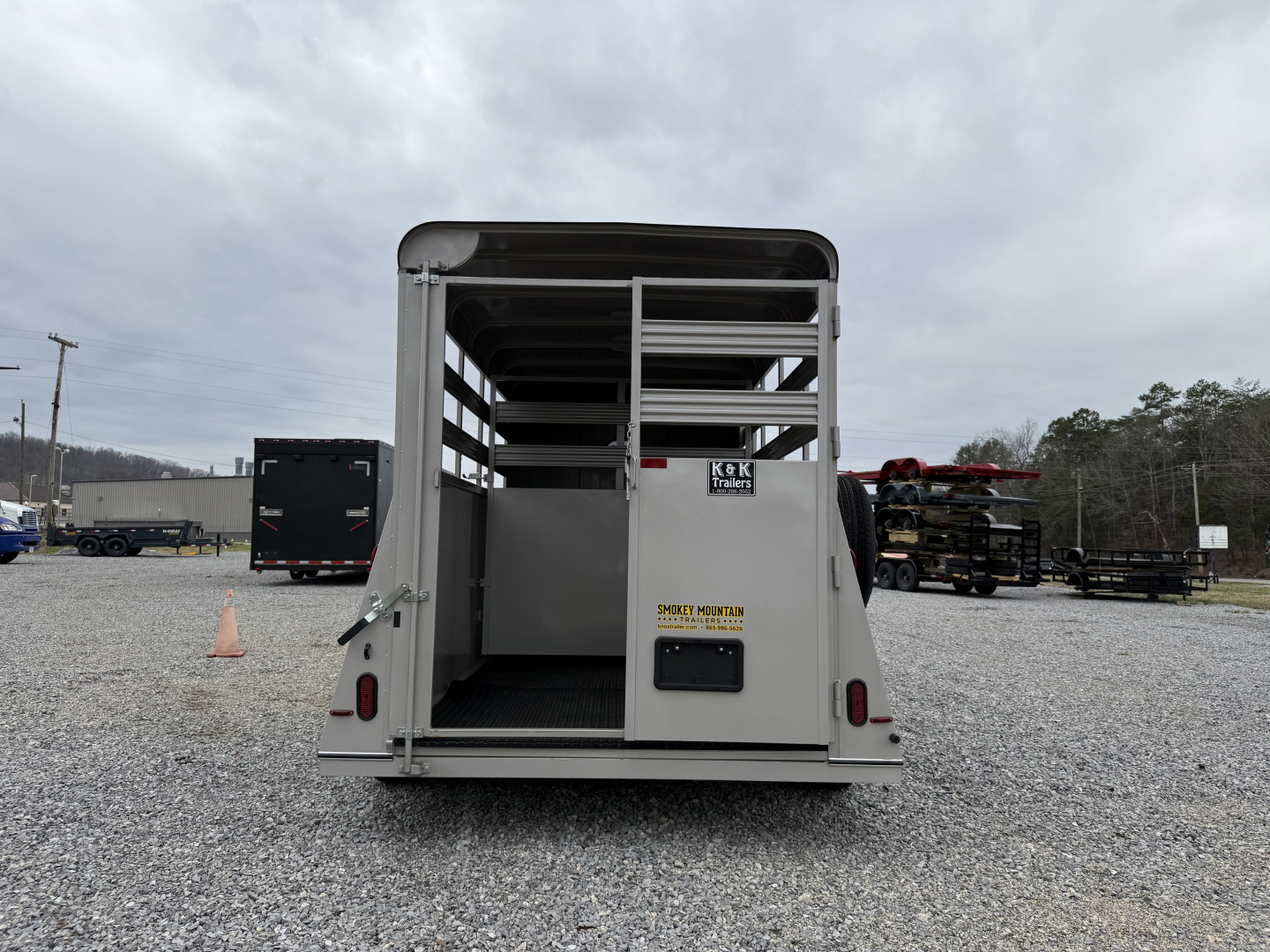 New 2026 Bee 6X14 7' SPARE w/MATS Stock / Stock Combo Trailer