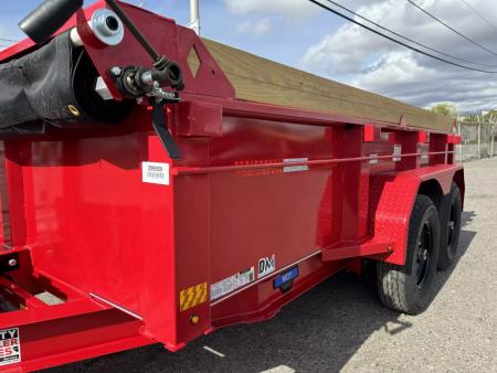 New 2025 Diamond C MDT 77"x12' - 10K Telescopic Dump Trailer