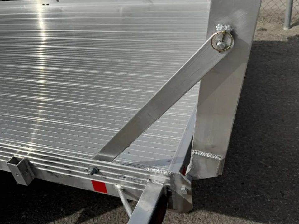 New 2026 Bear Track BTU76144F 76"x12' - 3.5K Aluminum Utility Trailer