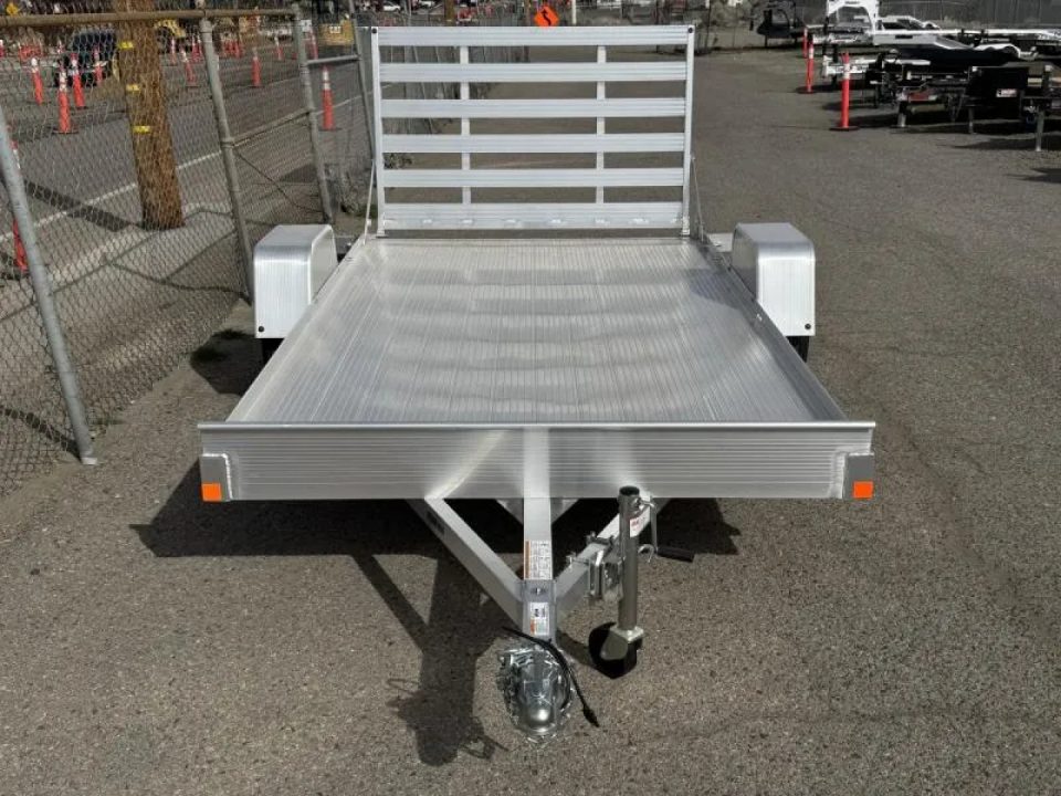 New 2026 Bear Track BTU76144F 76"x12' - 3.5K Aluminum Utility Trailer