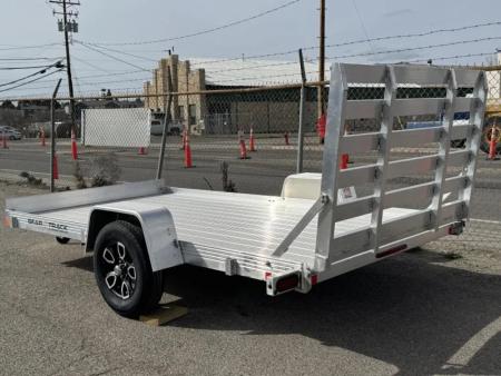 New 2026 Bear Track BTU76144F 76"x12' - 3.5K Aluminum Utility Trailer