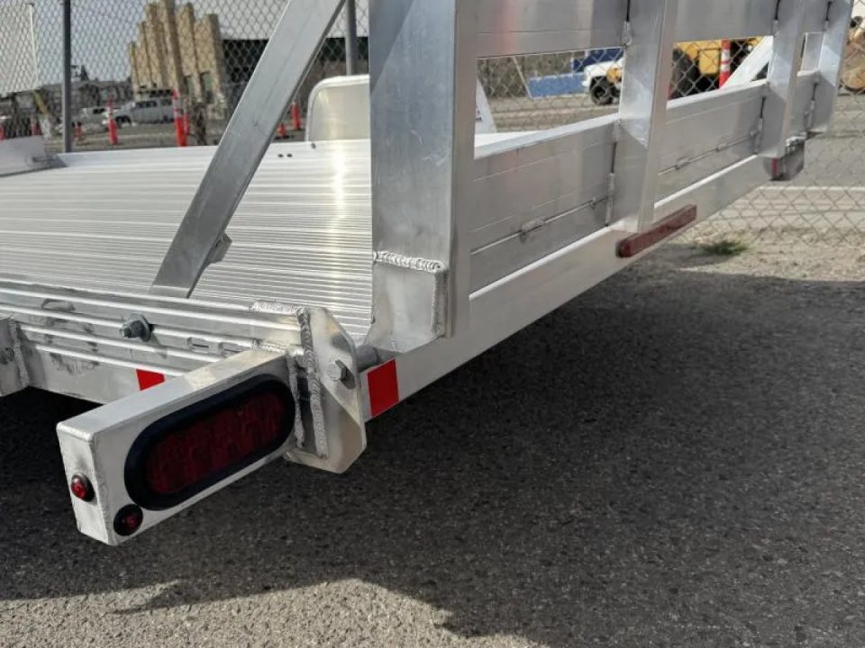New 2026 Bear Track BTU76144F 76"x12' - 3.5K Aluminum Utility Trailer