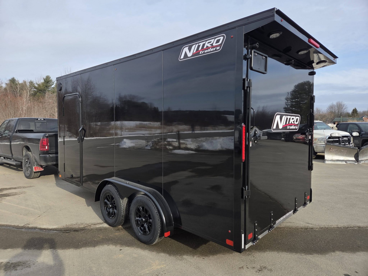 New 2026 Nitro 7.5x16 aluminum cargo trailer torsion axles extra height poly core exterior Cargo / Enclosed Trailer