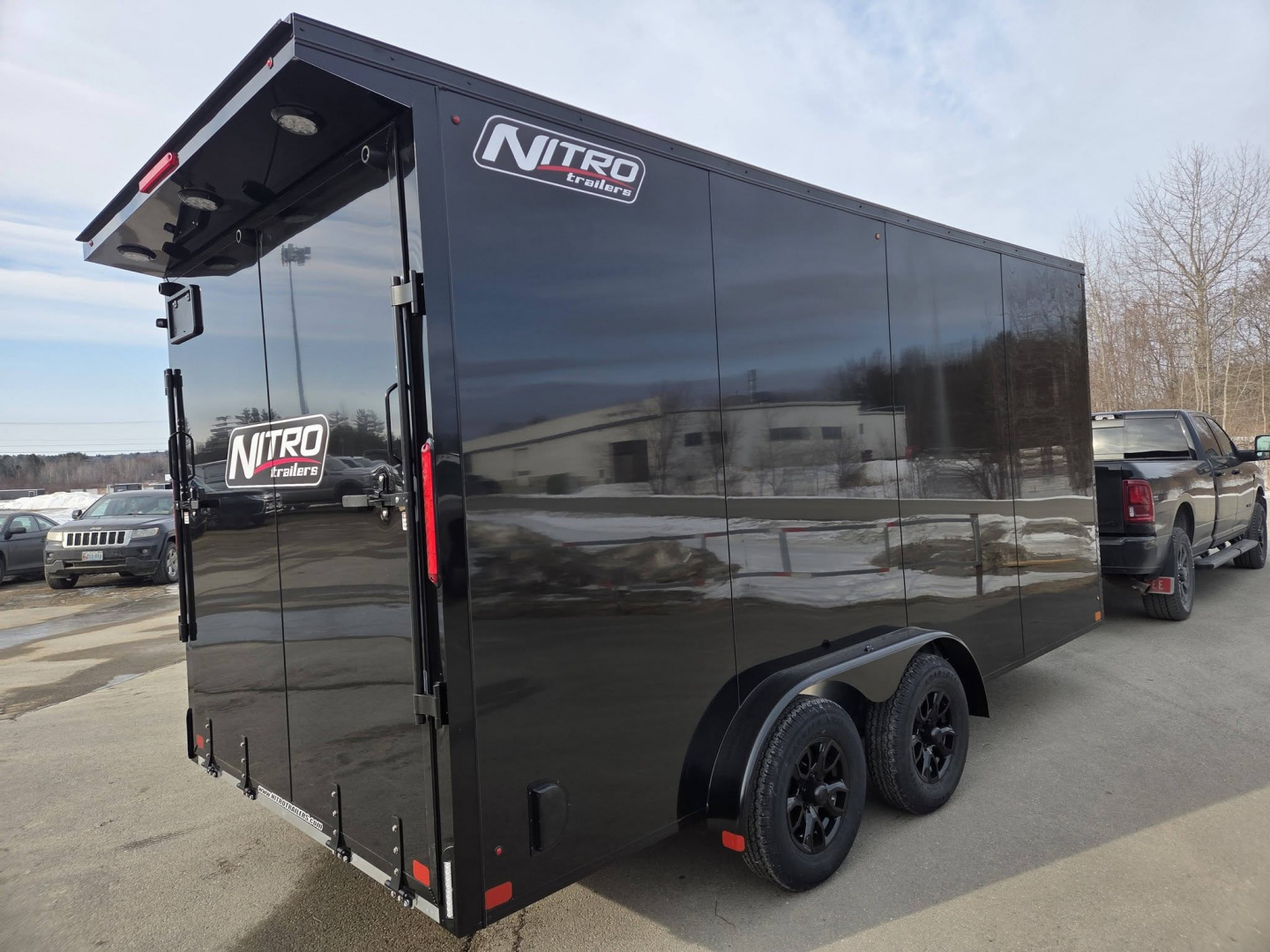 New 2026 Nitro 7.5x16 aluminum cargo trailer torsion axles extra height poly core exterior Cargo / Enclosed Trailer