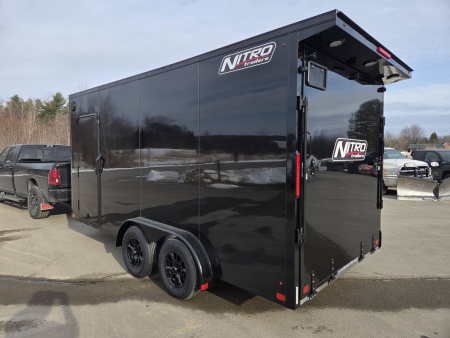New 2026 Nitro 7.5x16 aluminum cargo trailer torsion axles extra height poly core exterior Cargo / Enclosed Trailer