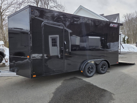 New 2026 Nitro 7.5x16 aluminum cargo trailer torsion axles extra height poly core exterior Cargo / Enclosed Trailer