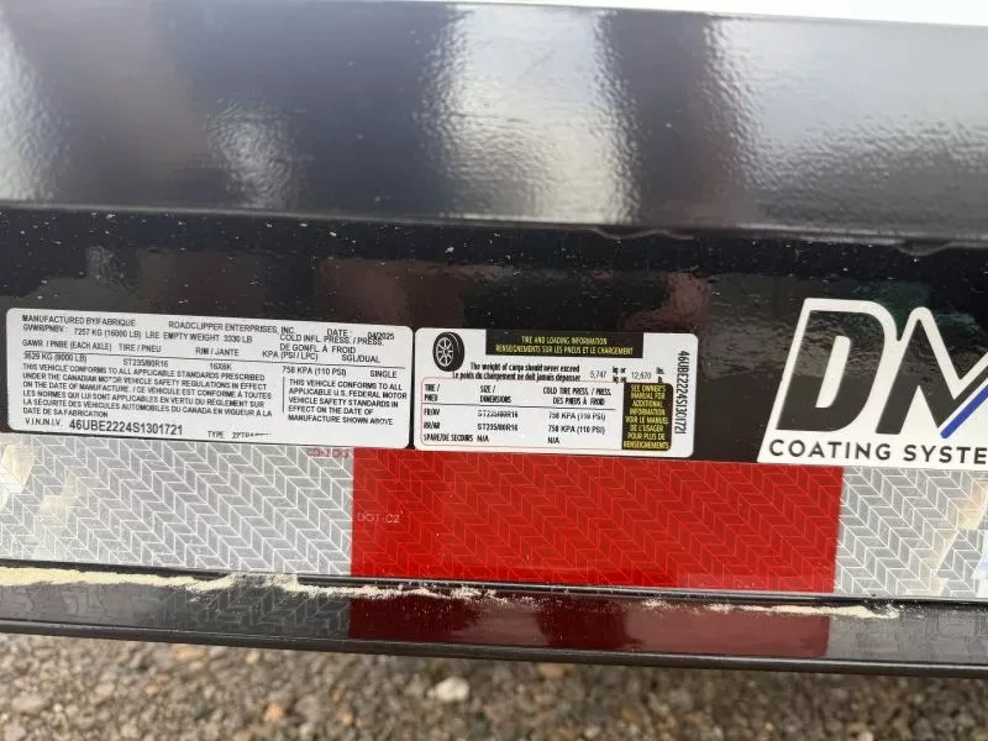 New 2025 Baseline HEQ208 Equipment Trailer