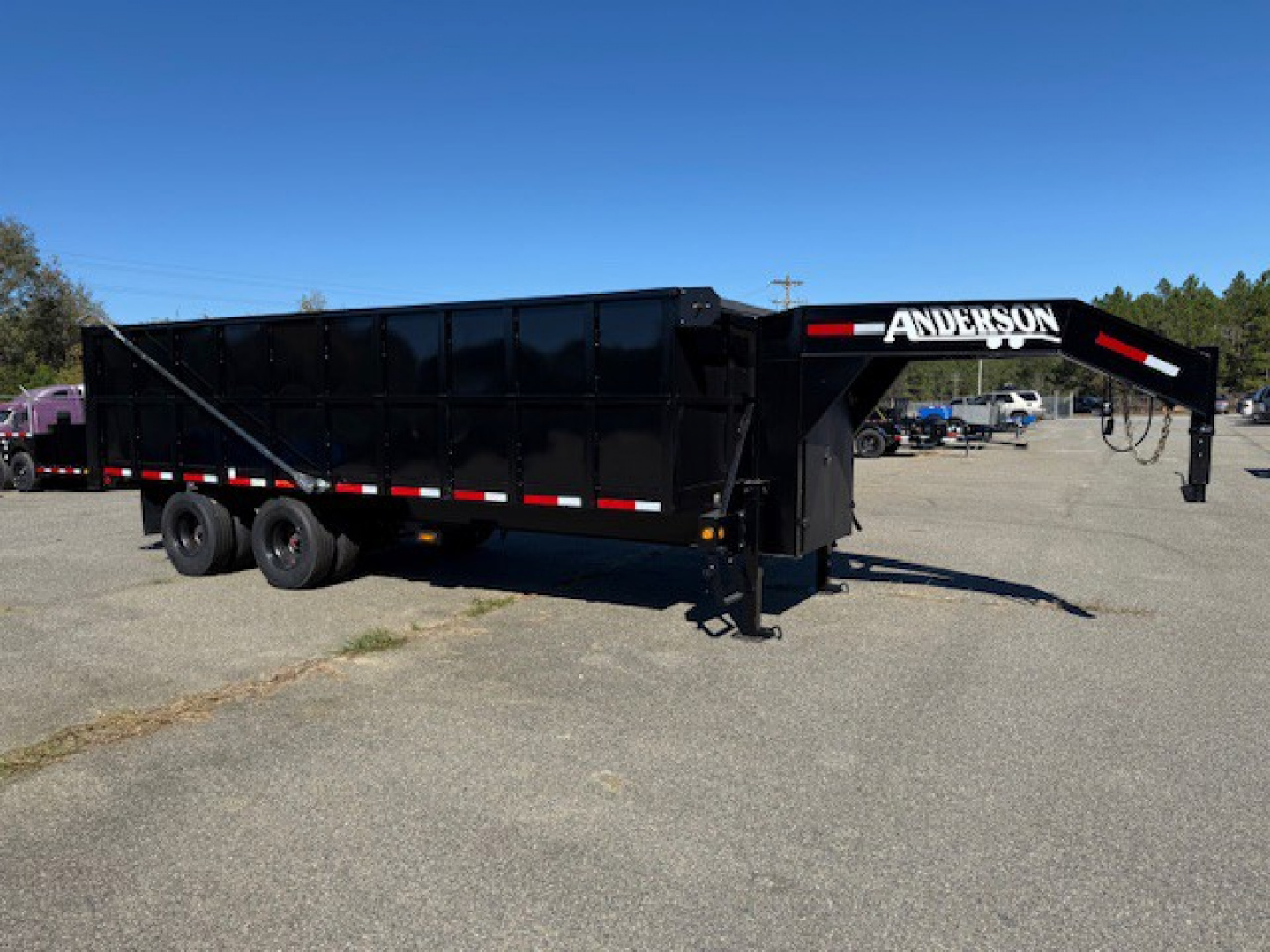 New 2026 Anderson 8.5x20' 12Ton Gooseneck Dump