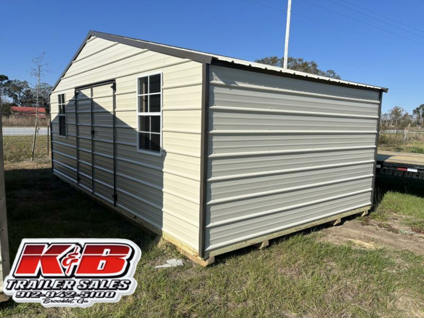 New 2024 Derksen Best Value Side 12x20 EMUT Utility Shed