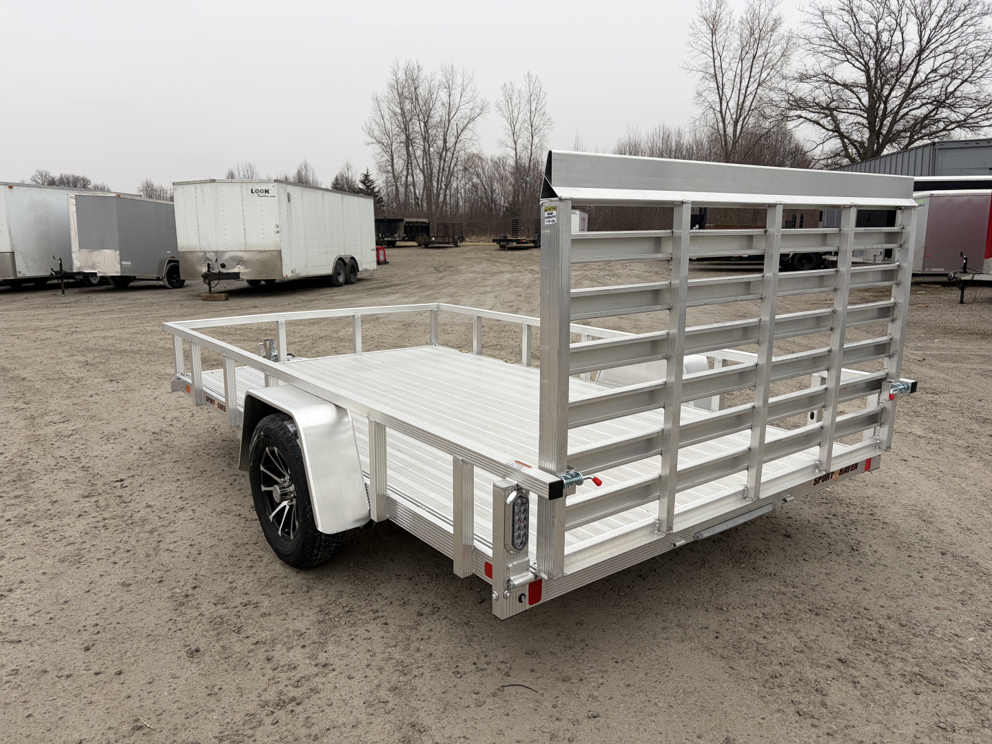 New 2026 Sport Haven AUT712D (7' X 12') 2.9K Single Axle Deluxe Utility Trailer