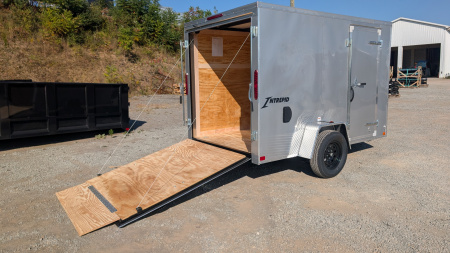 New 2026 Homesteader 6x10 Intrepid V-Nose Cargo Trailer w/ Ramp Door
