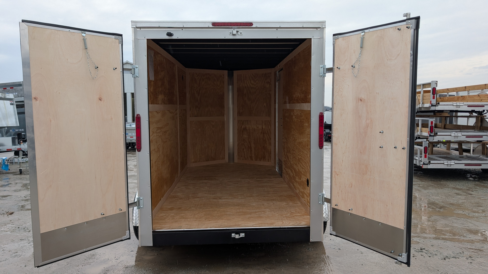 New 2026 Homesteader 6x12 Tandem Intrepid V-Nose Cargo Trailer w/ Barn Doors