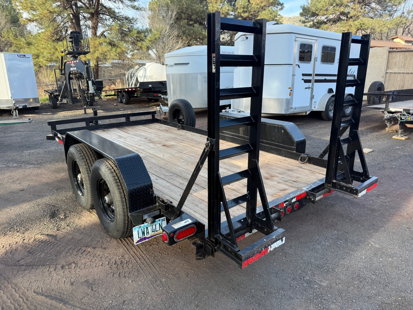 Used 2023 Top Hat 81X14 Skid Steer Equipment Trailer