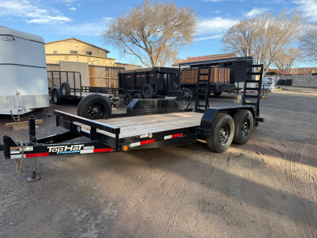 Used 2023 Top Hat 81X14 Skid Steer Equipment Trailer