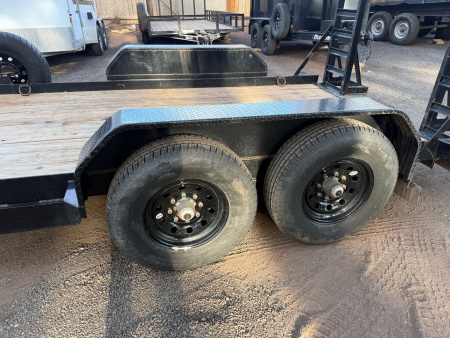 Used 2023 Top Hat 81X14 Skid Steer Equipment Trailer