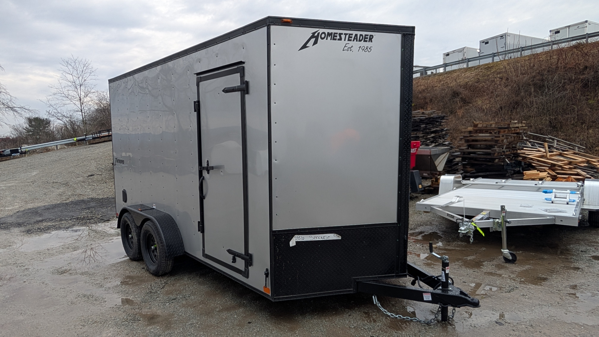 New 2026 Homesteader 7x14 Intrepid V-Nose Cargo Trailer w/ Ramp Door (84" Inside!)