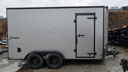 New 2026 Homesteader 7x14 Intrepid V-Nose Cargo Trailer w/ Ramp Door (84" Inside!)